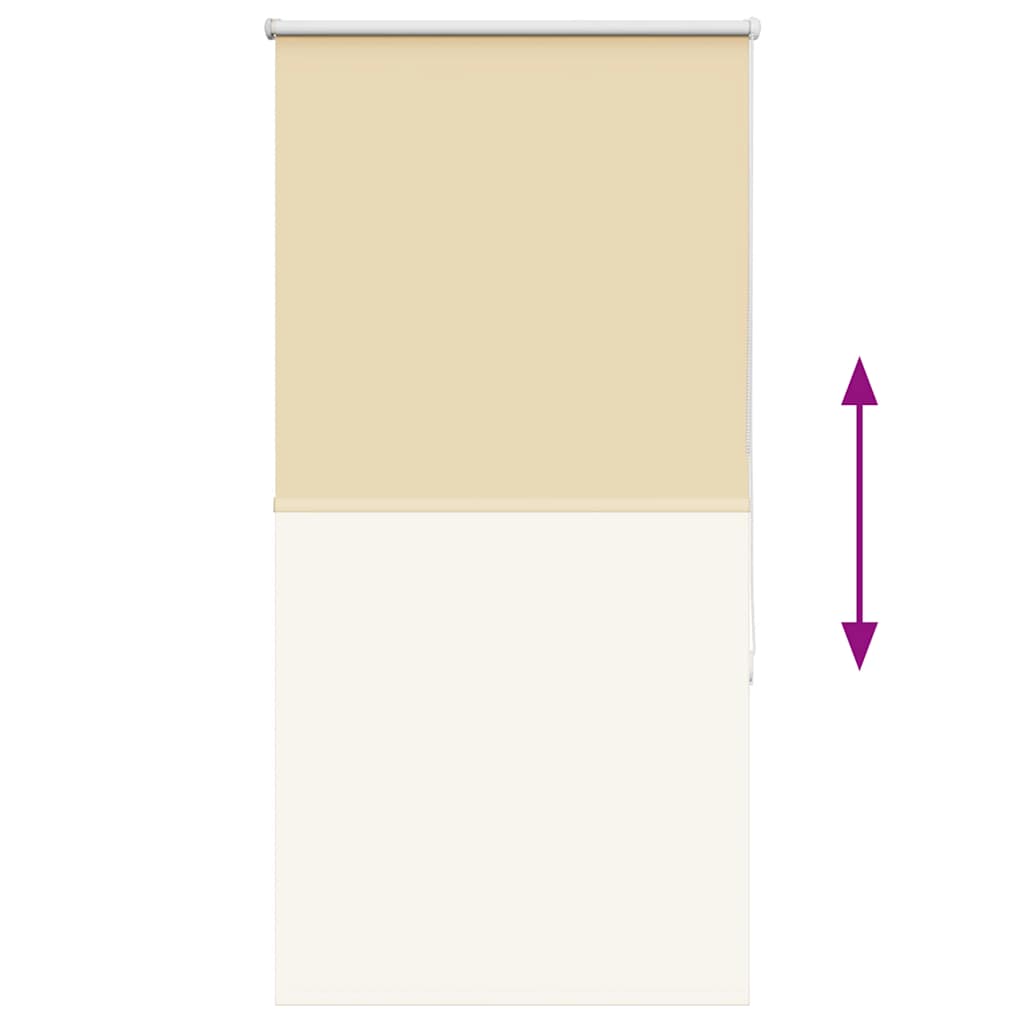 vidaXL Roleta zaciemniająca beżowa 65x150 cm Szerokość tkaniny 60,7 cm