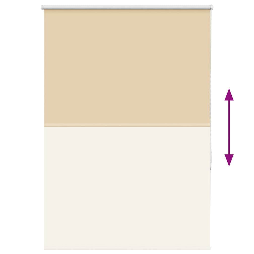 vidaXL Roleta zaciemniająca beżowa 100x150 cm Szerokość tkaniny 95,7cm
