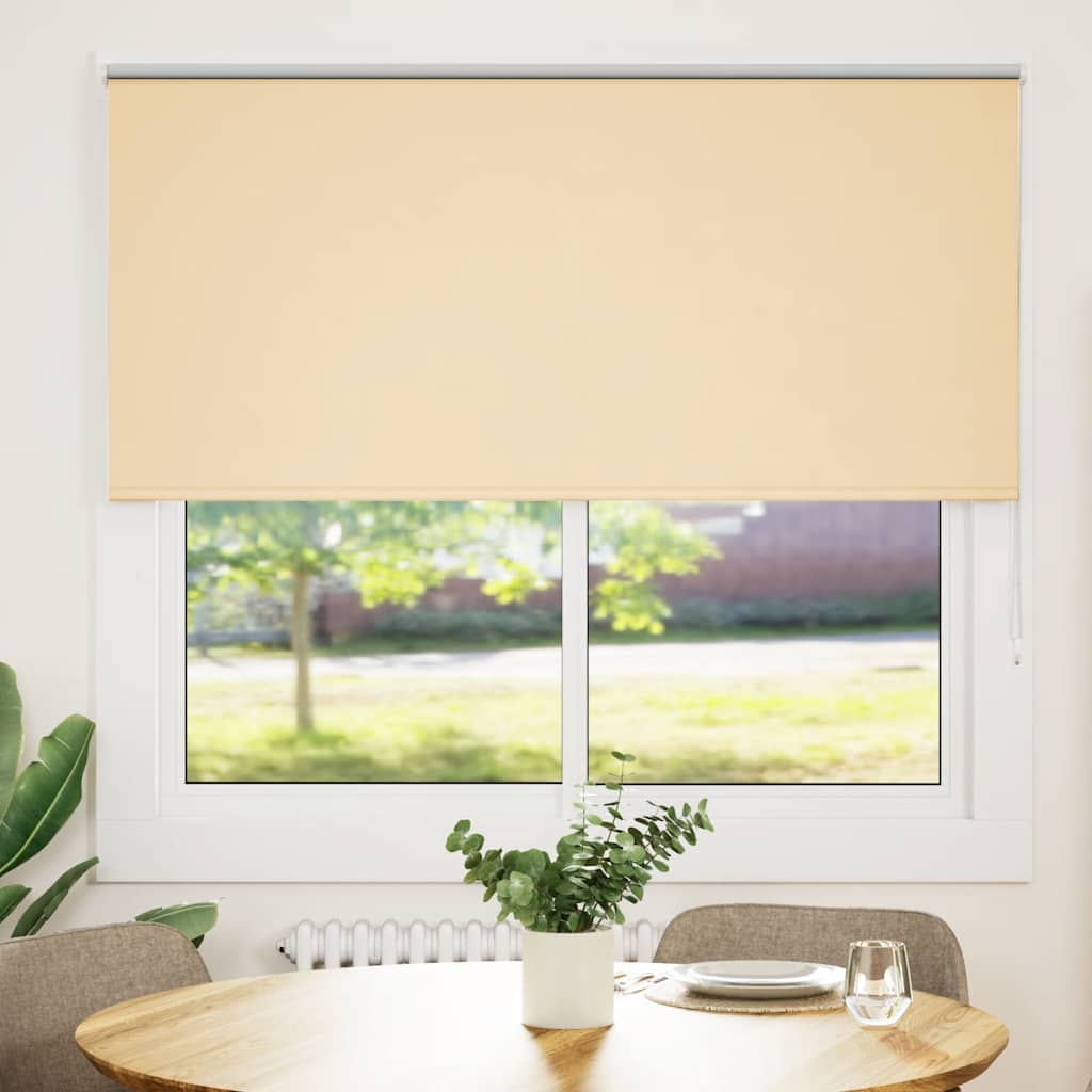 vidaXL Roleta zaciemniająca beżowa 160x150cm Szerokość tkaniny 156,6cm