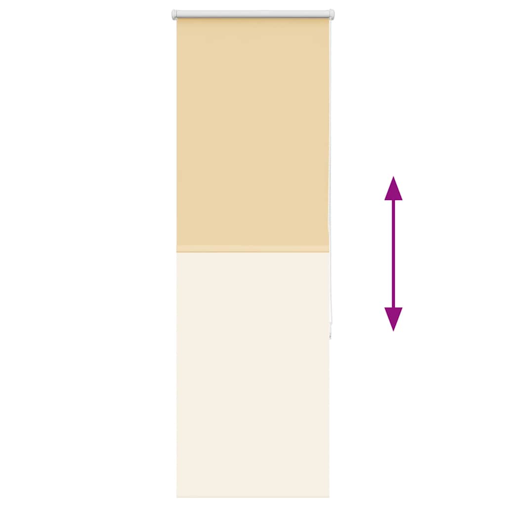 vidaXL Roleta zaciemniająca beżowa 60x175 cm Szerokość tkaniny 55,7 cm