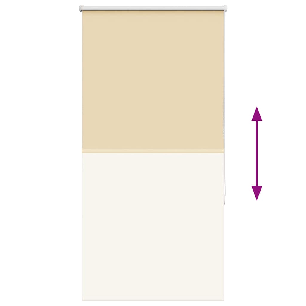vidaXL Roleta zaciemniająca beżowa 65x175 cm Szerokość tkaniny 60,7 cm