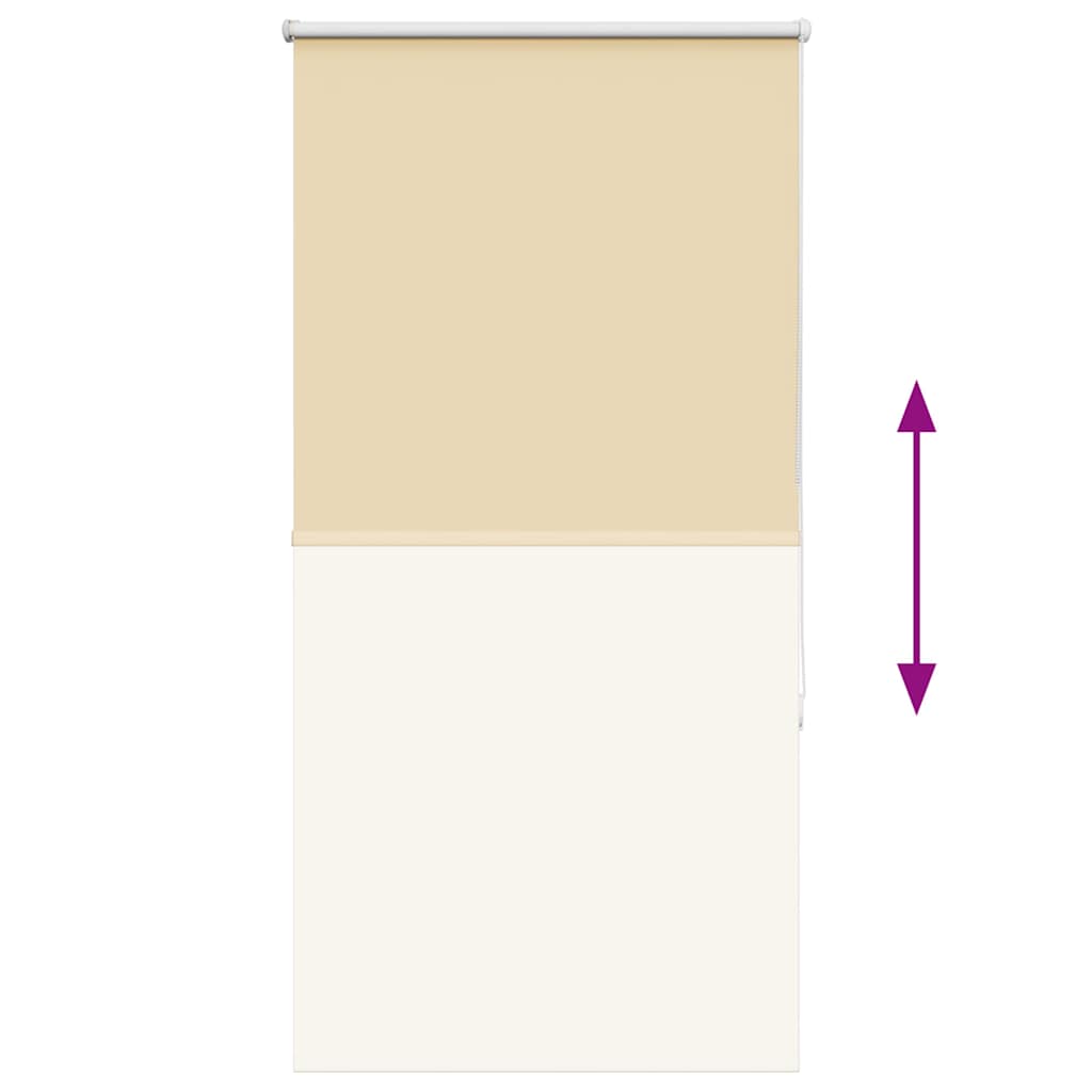 vidaXL Roleta zaciemniająca beżowa 80x175 cm Szerokość tkaniny 75,7 cm