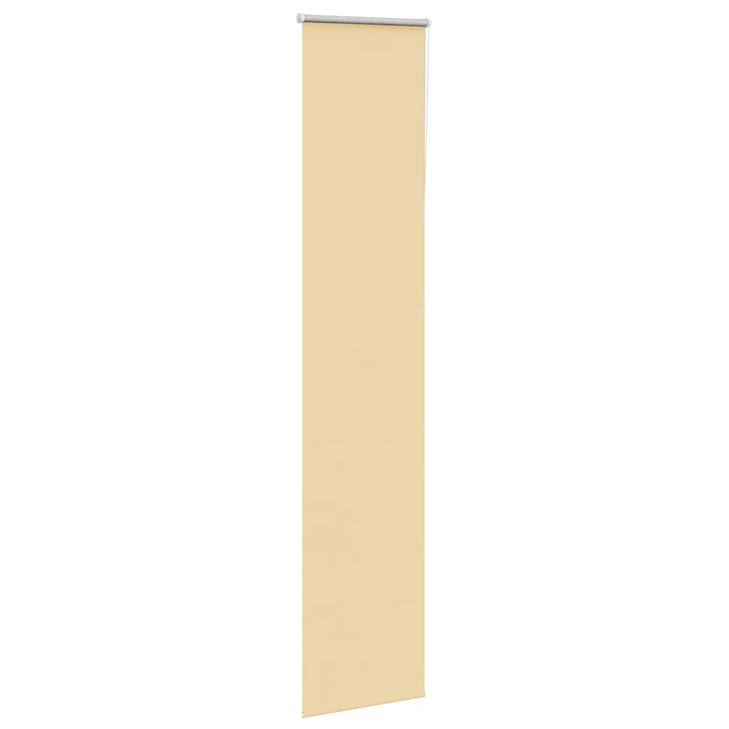 vidaXL Roleta zaciemniająca beżowa 55x210 cm Szerokość tkaniny 50,7 cm