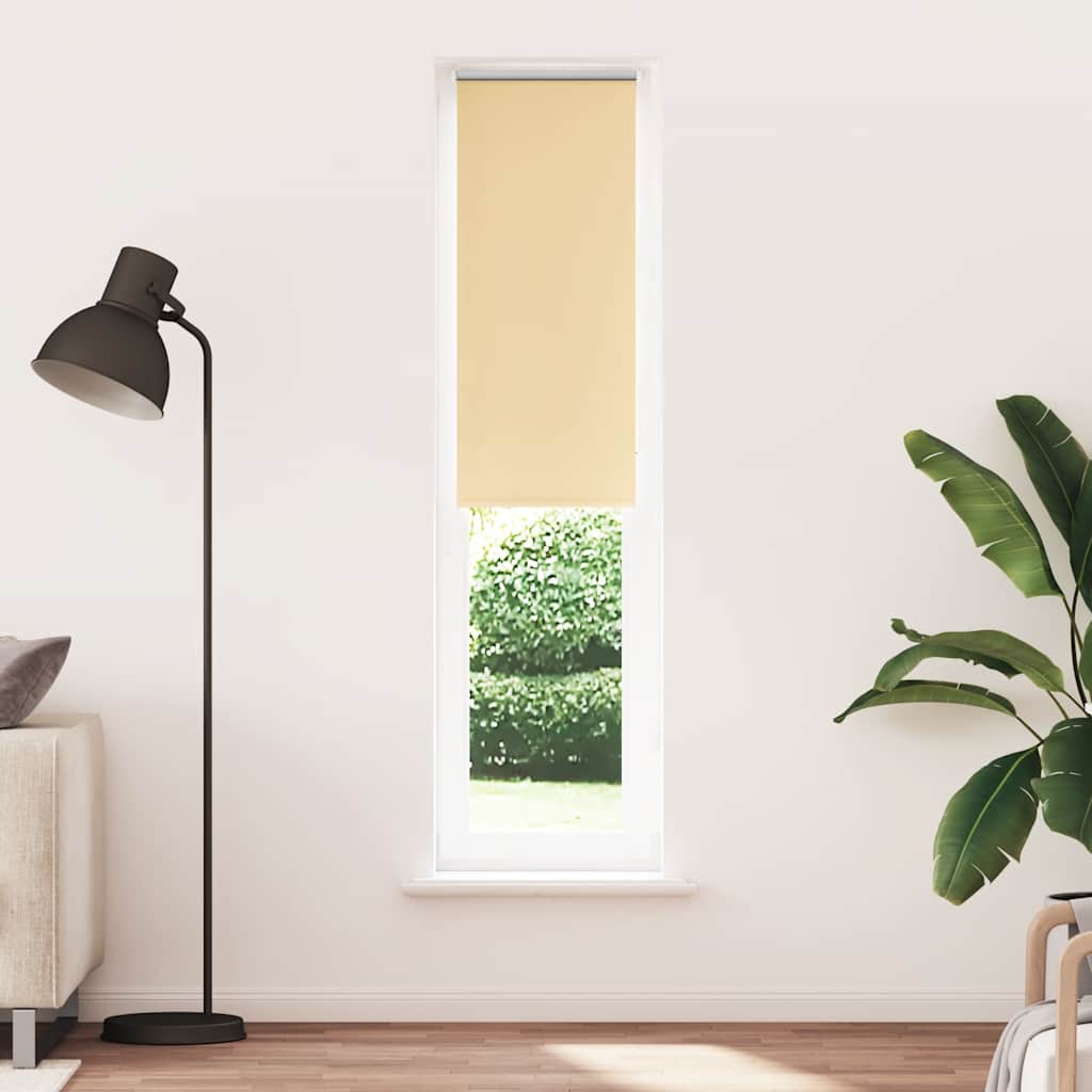 vidaXL Roleta zaciemniająca beżowa 55x210 cm Szerokość tkaniny 50,7 cm