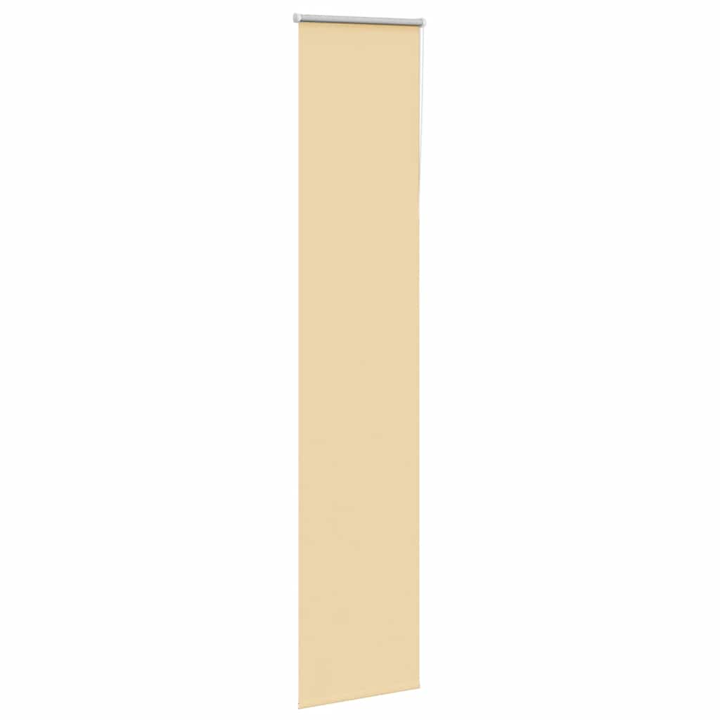 vidaXL Roleta zaciemniająca beżowa 60x210 cm Szerokość tkaniny 55,7 cm