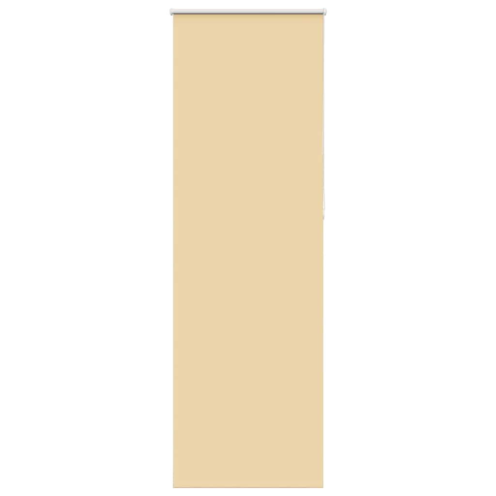 vidaXL Roleta zaciemniająca beżowa 65x210 cm Szerokość tkaniny 60,7 cm