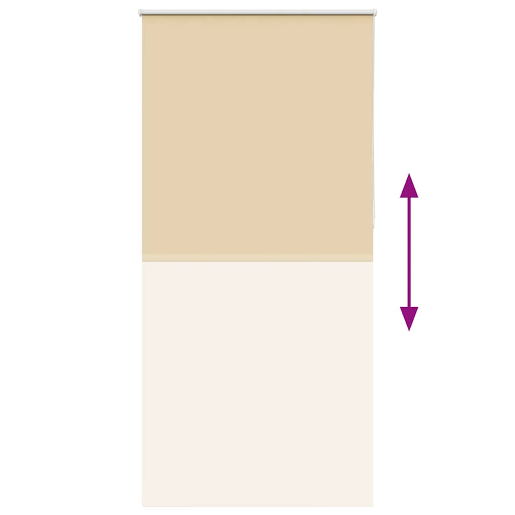 vidaXL Roleta zaciemniająca beżowa 105x210cm Szerokość tkaniny 100,7cm