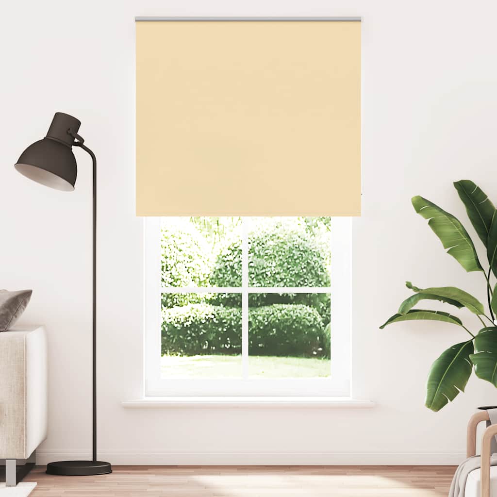 vidaXL Roleta zaciemniająca beżowa 120x210cm Szerokość tkaniny 116,6cm
