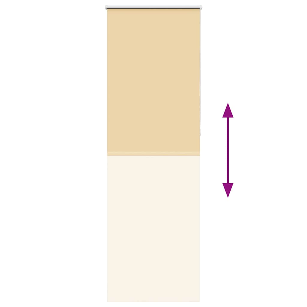 vidaXL Roleta zaciemniająca beżowa 65x230 cm Szerokość tkaniny 60,7 cm