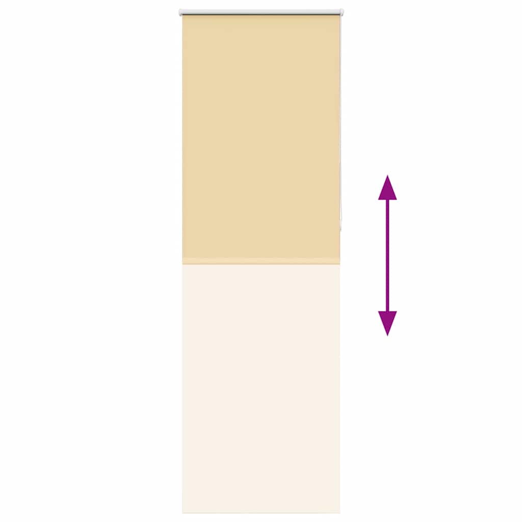 vidaXL Roleta zaciemniająca beżowa 85x230 cm Szerokość tkaniny 80,7 cm