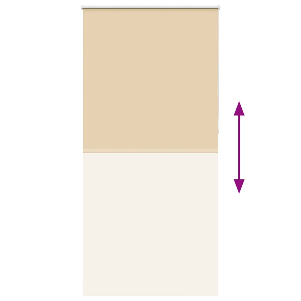 vidaXL Roleta zaciemniająca beżowa 90x230 cm Szerokość tkaniny 85,7 cm