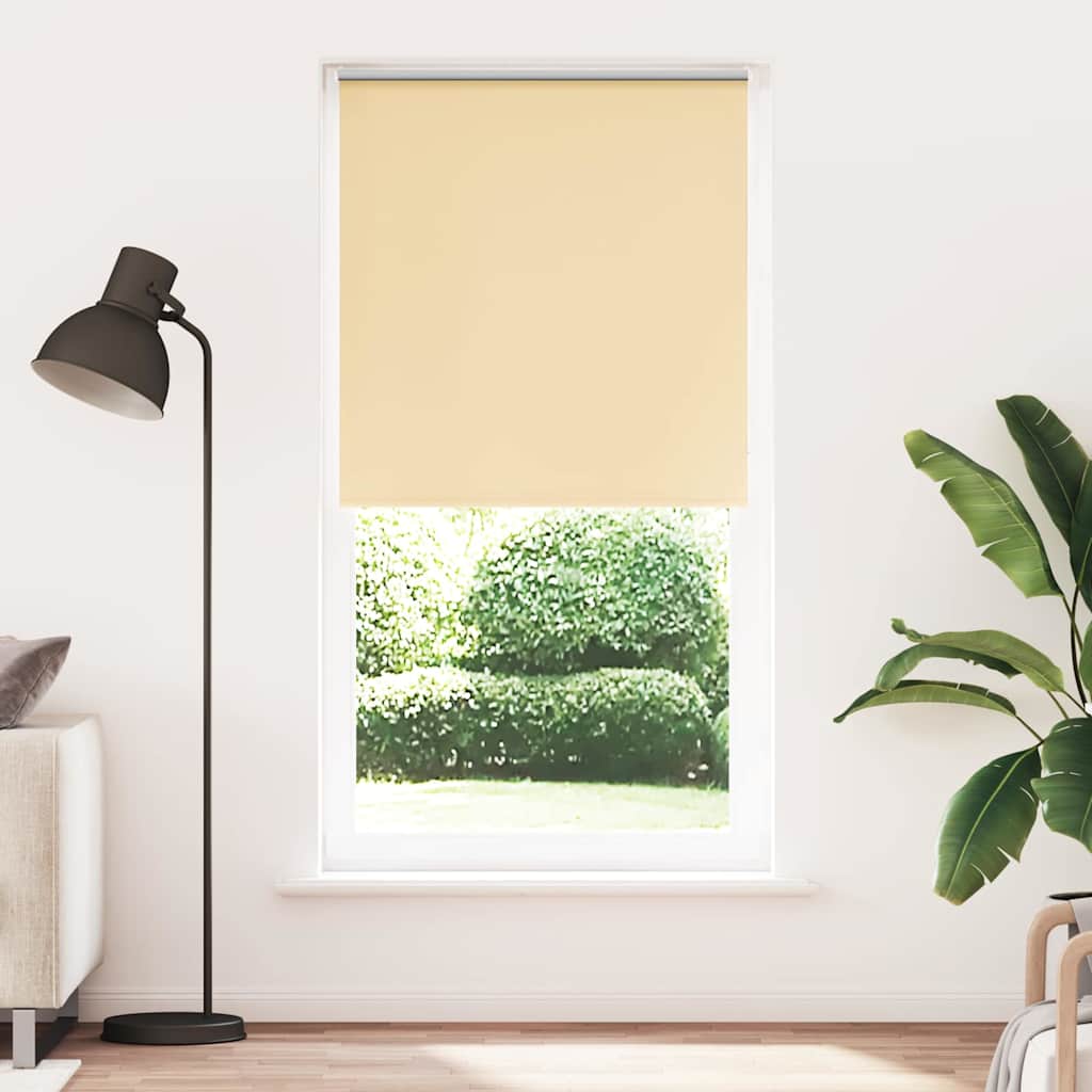 vidaXL Roleta zaciemniająca beżowa 90x230 cm Szerokość tkaniny 85,7 cm