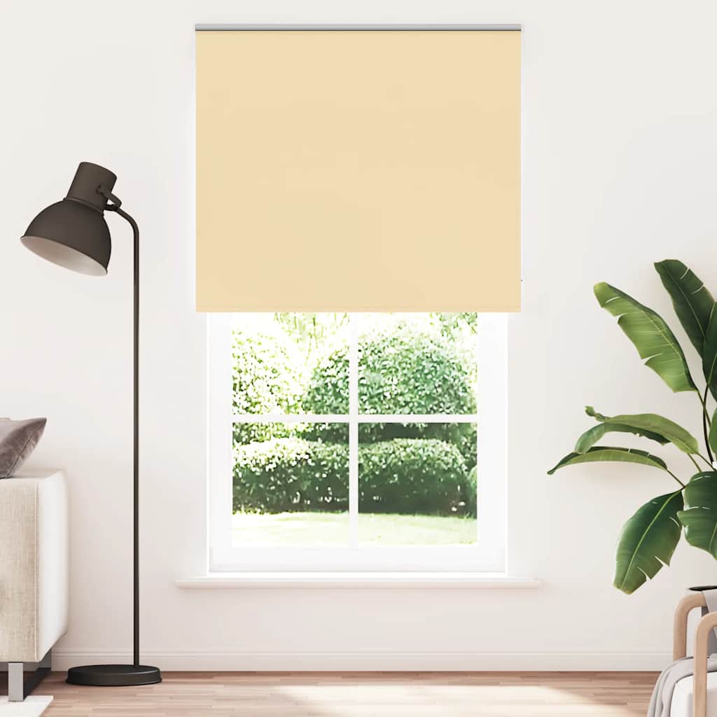 vidaXL Roleta zaciemniająca beżowa 135x230cm Szerokość tkaniny 131,6cm