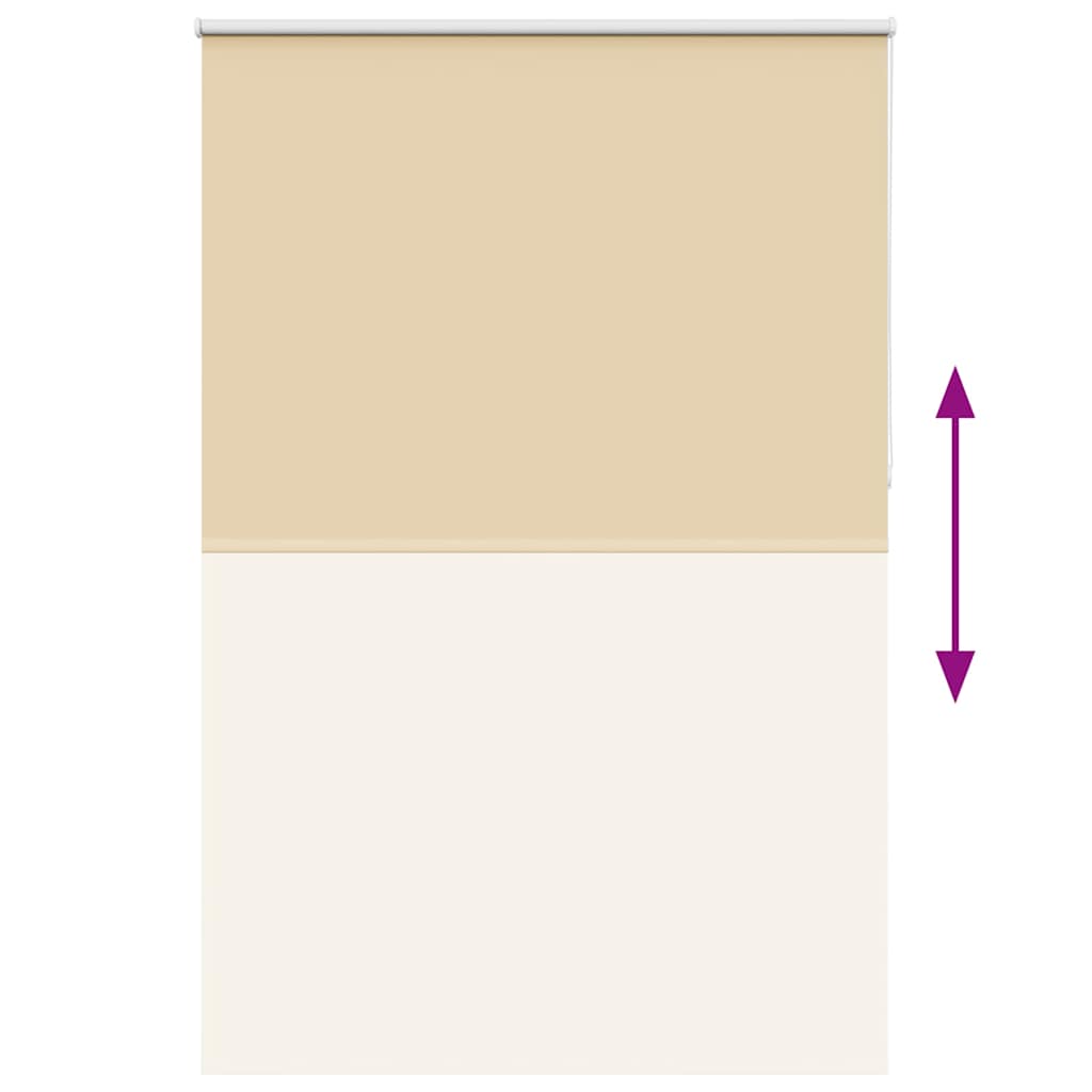 vidaXL Roleta zaciemniająca beżowa 150x230cm Szerokość tkaniny 146,6cm