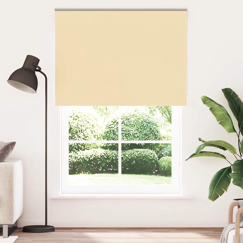 vidaXL Roleta zaciemniająca beżowa 155x230cm Szerokość tkaniny 151,6cm