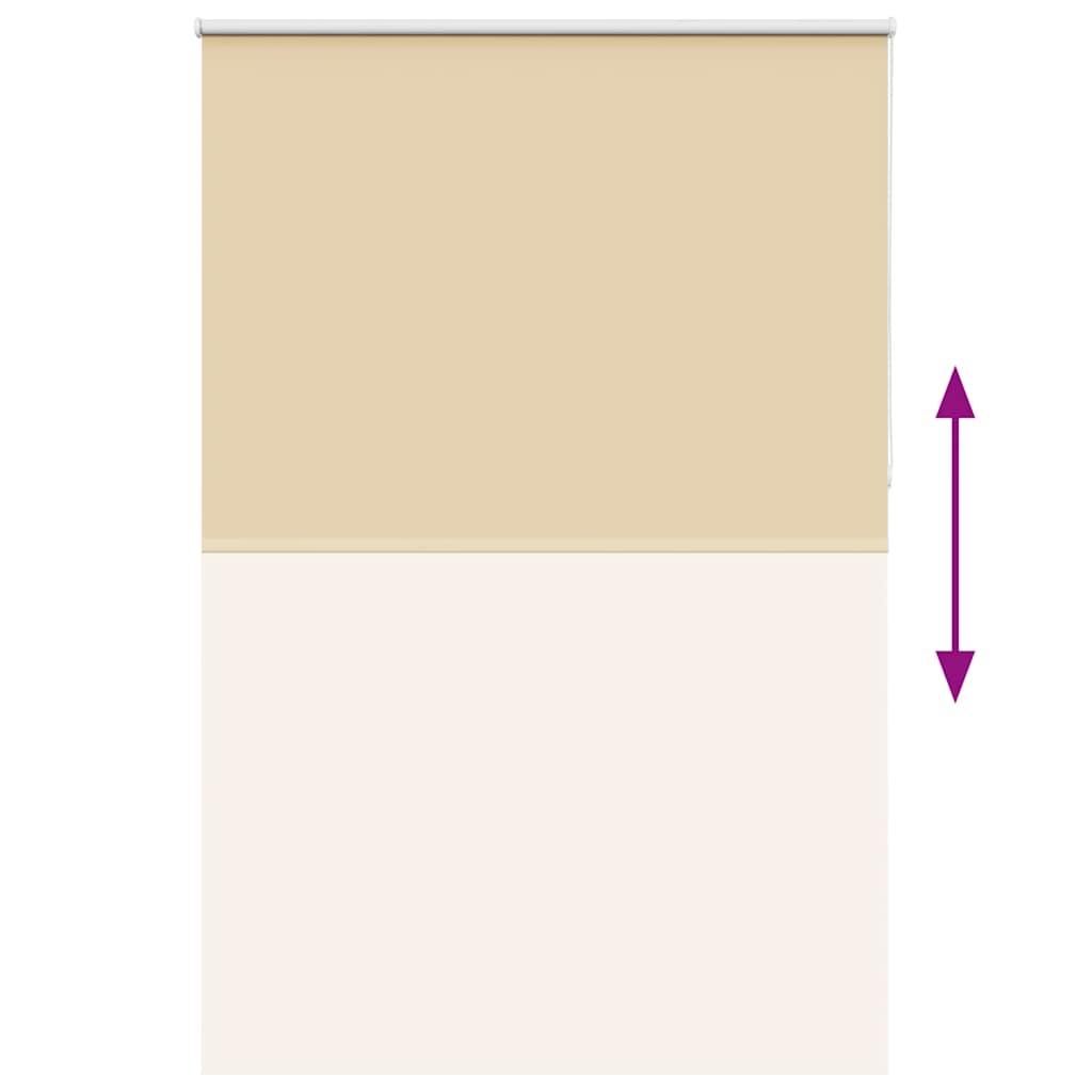 vidaXL Roleta zaciemniająca beżowa 160x230cm Szerokość tkaniny 156,6cm