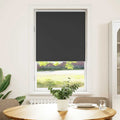 vidaXL Roleta zaciemniająca czarny 80x130 cm Szerokość tkaniny 75,7 cm