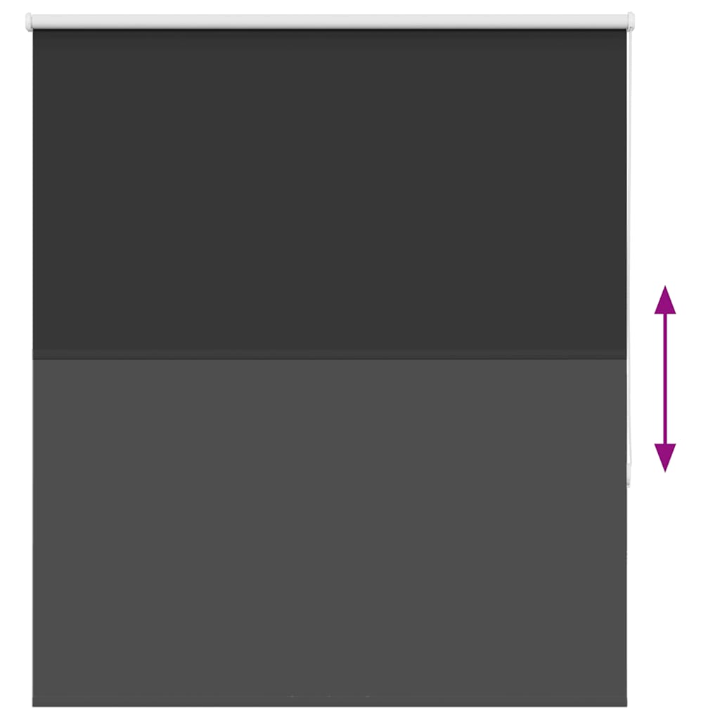 vidaXL Roleta zaciemniająca czarny 125x130cm Szerokość tkaniny 121,6cm
