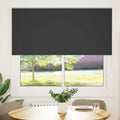 vidaXL Roleta zaciemniająca czarny 155x130cm Szerokość tkaniny 151,6cm