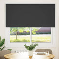 vidaXL Roleta zaciemniająca czarny 165x130cm Szerokość tkaniny 161,6cm