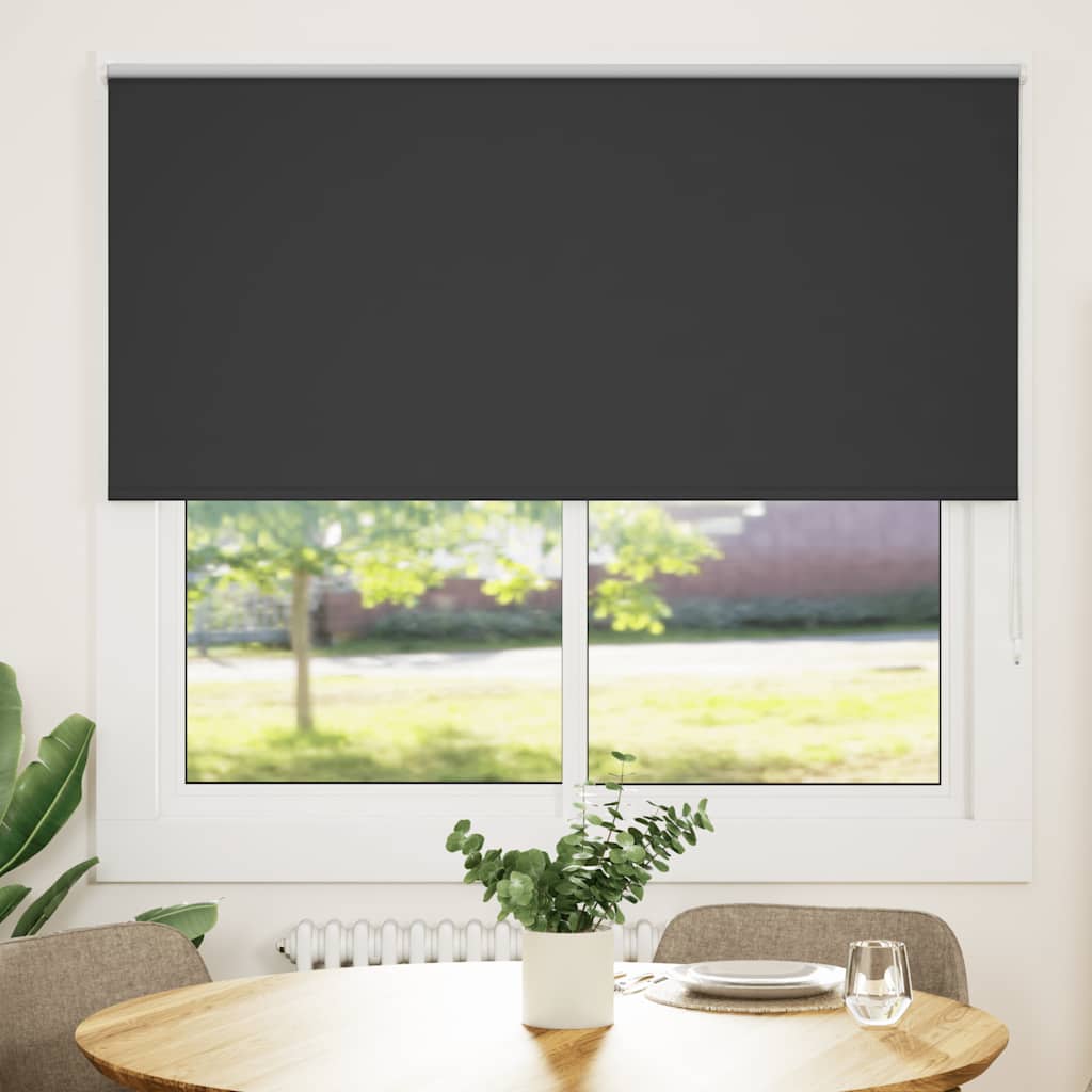 vidaXL Roleta zaciemniająca czarny 150x150cm Szerokość tkaniny 146,6cm