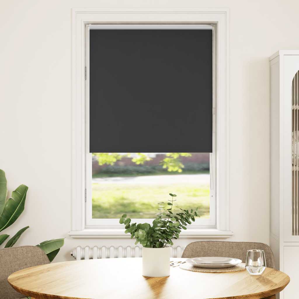 vidaXL Roleta zaciemniająca czarny 80x175 cm Szerokość tkaniny 75,7 cm