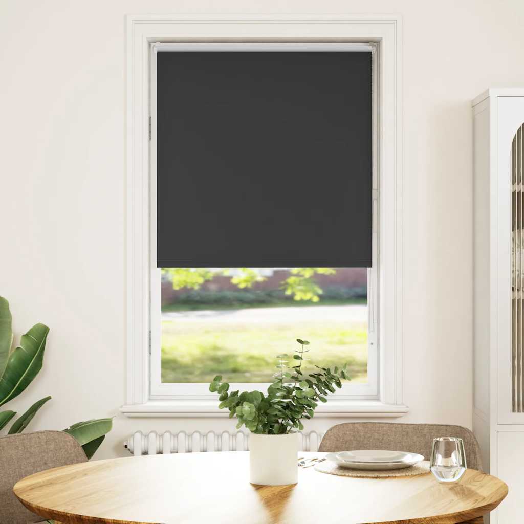 vidaXL Roleta zaciemniająca czarny 85x175 cm Szerokość tkaniny 80,7 cm