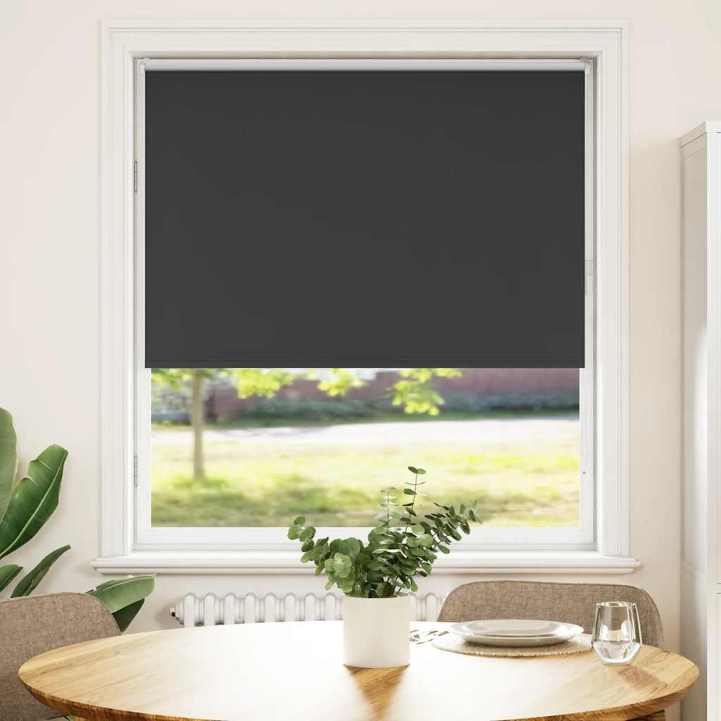 vidaXL Roleta zaciemniająca czarny 100x175 cm Szerokość tkaniny 95,7cm
