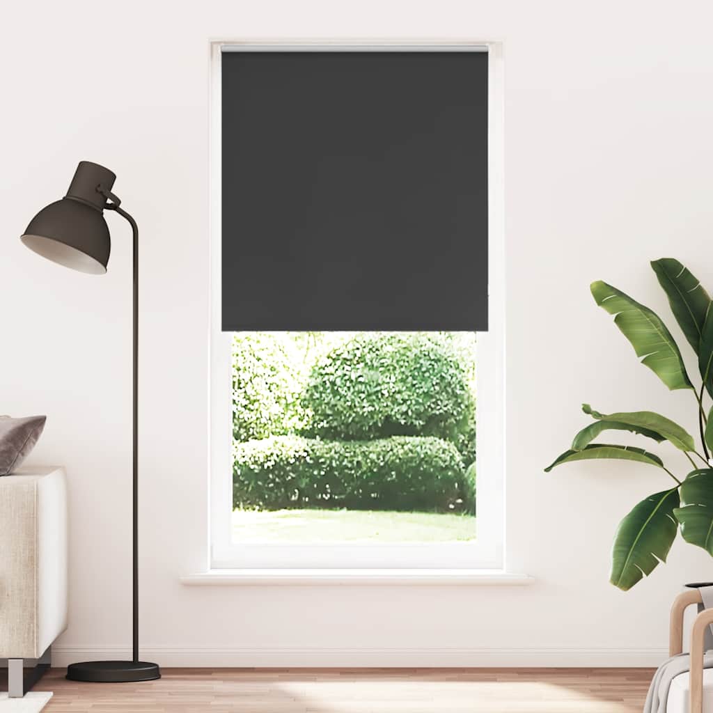 vidaXL Roleta zaciemniająca czarny 105x210cm Szerokość tkaniny 100,7cm