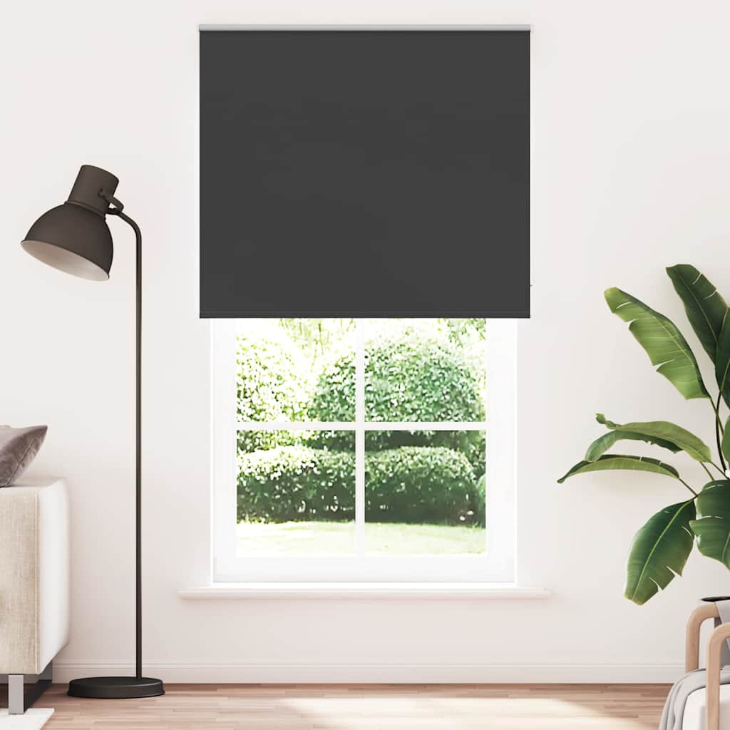 vidaXL Roleta zaciemniająca czarny 140x210cm Szerokość tkaniny 136,6cm