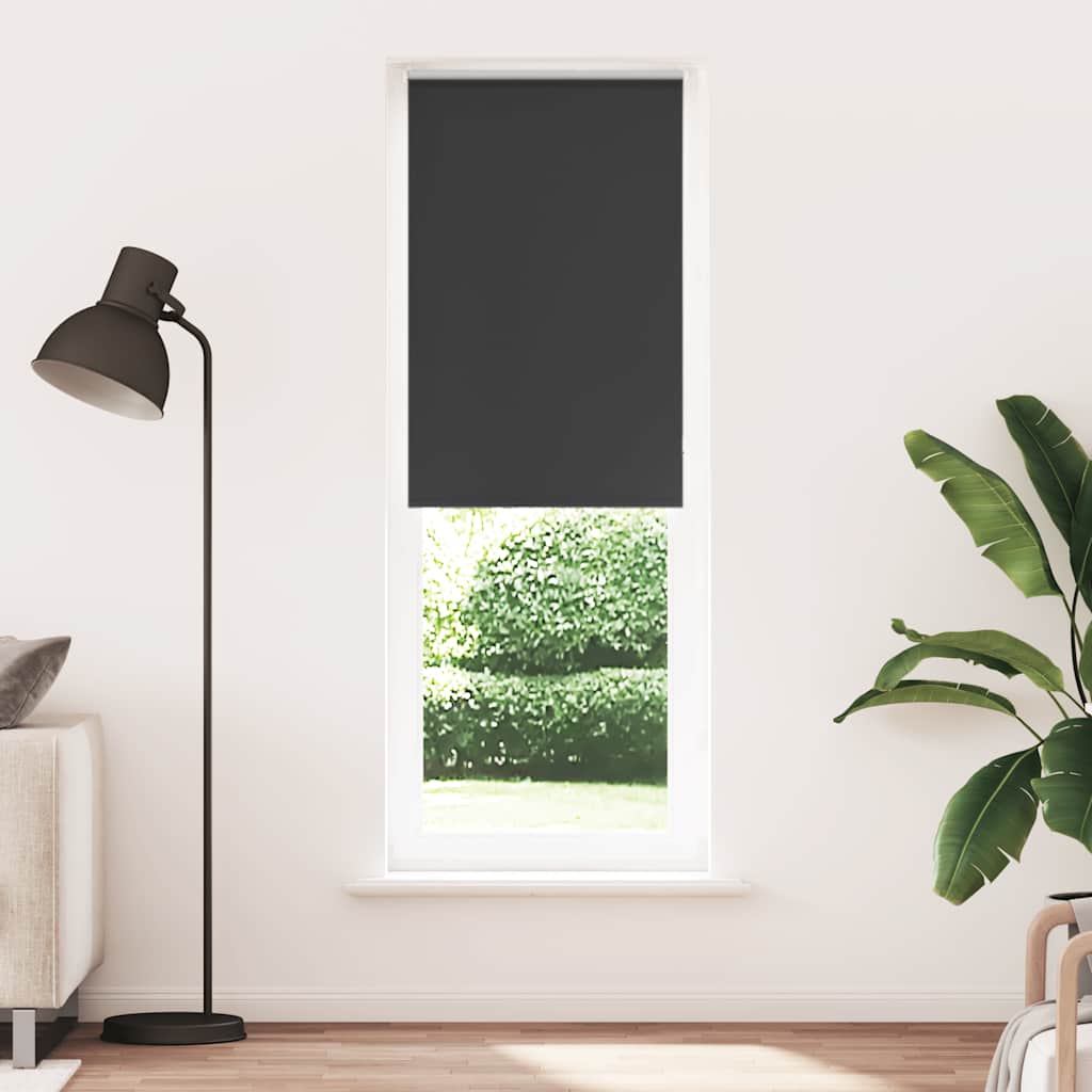 vidaXL Roleta zaciemniająca czarny 65x230 cm Szerokość tkaniny 60,7 cm