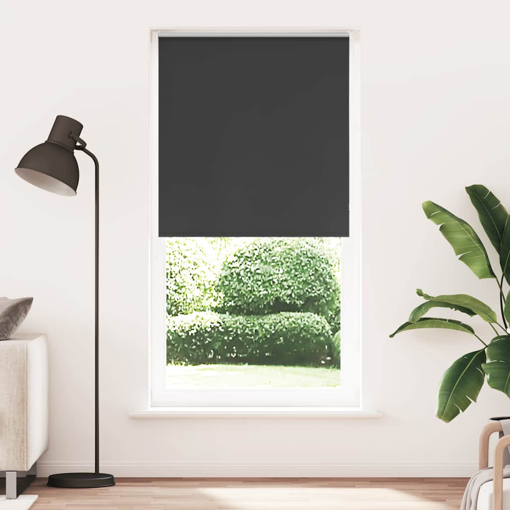 vidaXL Roleta zaciemniająca czarny 110x230cm Szerokość tkaniny 105,7cm