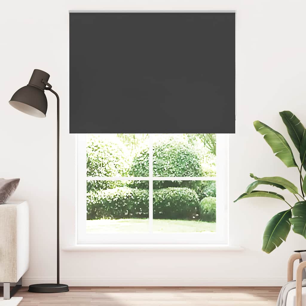 vidaXL Roleta zaciemniająca czarny 165x230cm Szerokość tkaniny 161,6cm