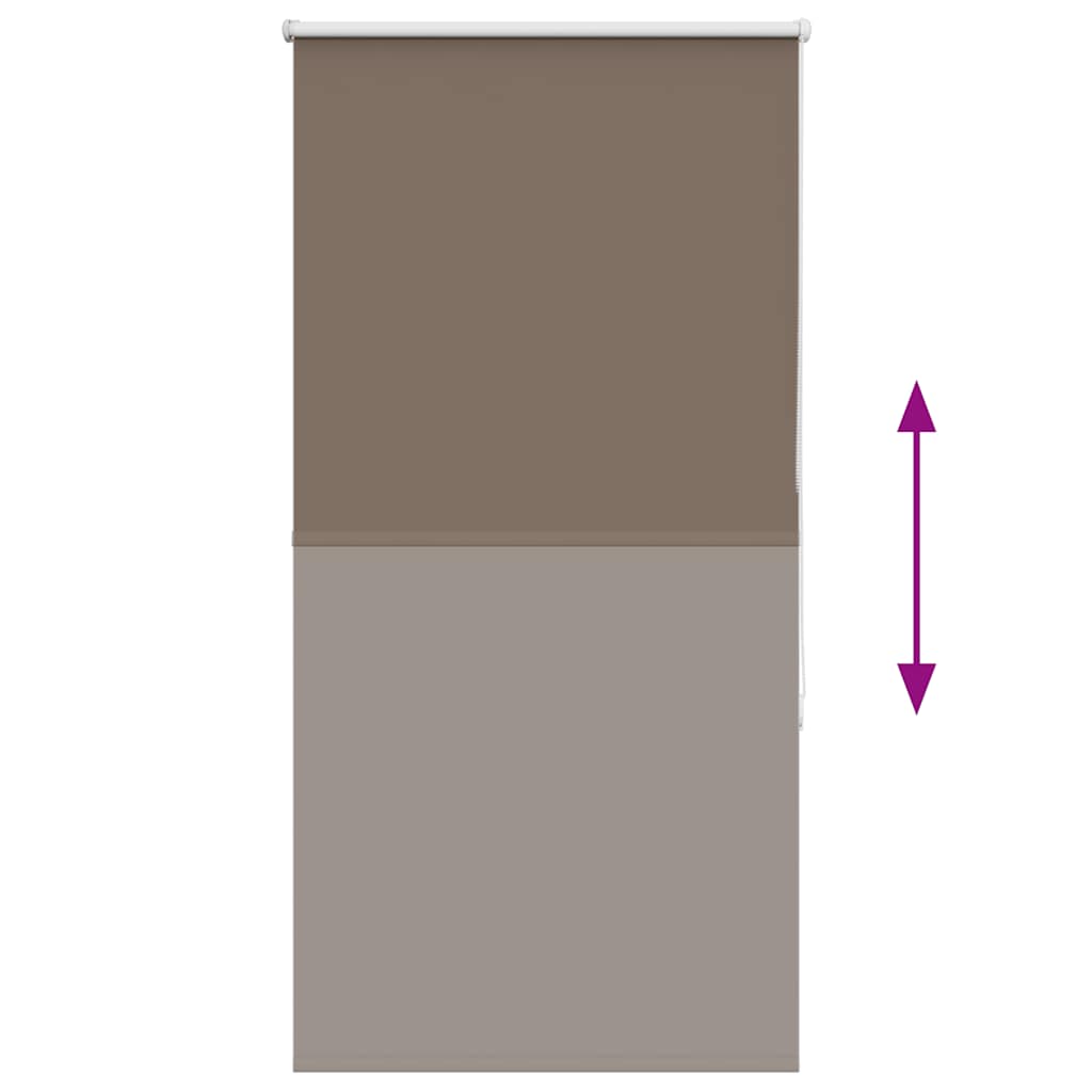 vidaXL Roleta zaciemniająca kawowa 80x130 cm Szerokość tkaniny