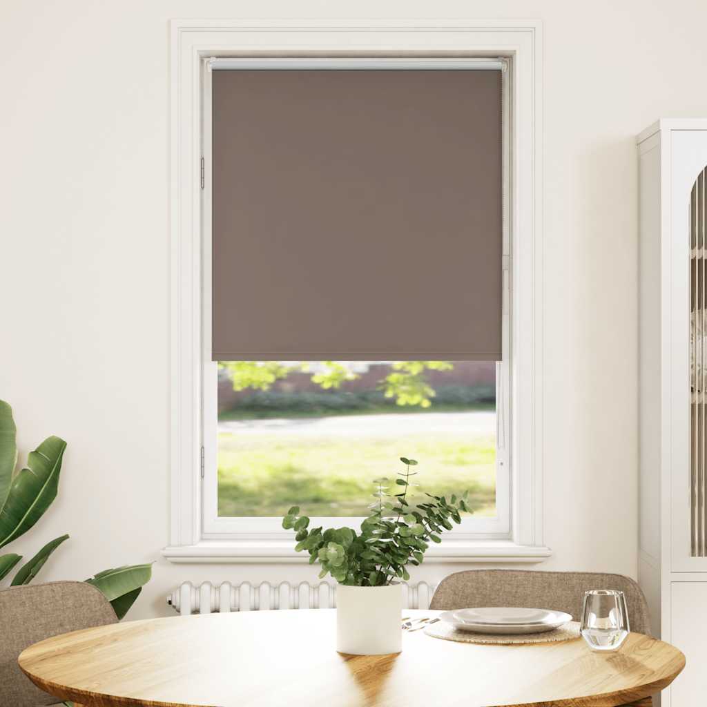 vidaXL Roleta zaciemniająca kawowa 80x130 cm Szerokość tkaniny