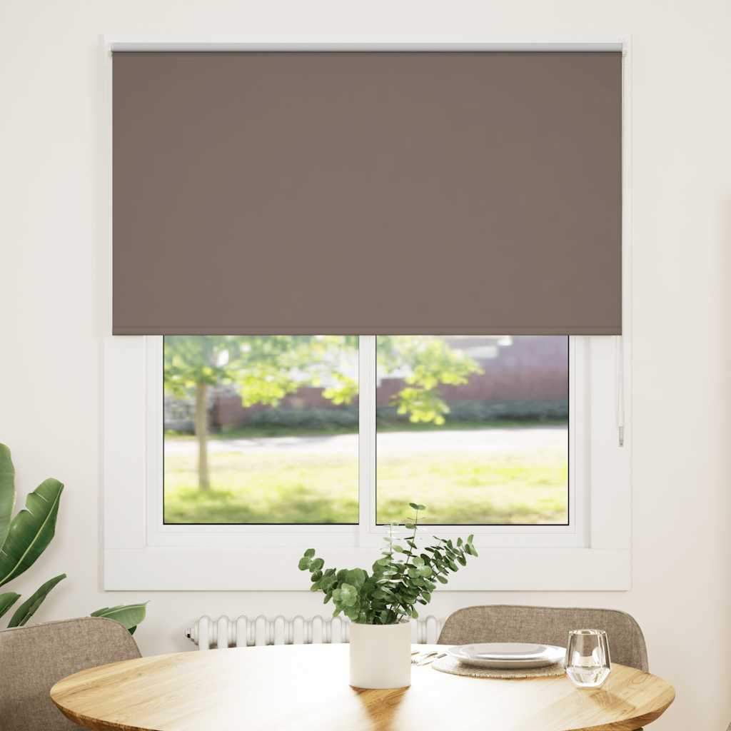 vidaXL Roleta zaciemniająca Kawowa 120x130 cm Szerokość tkaniny