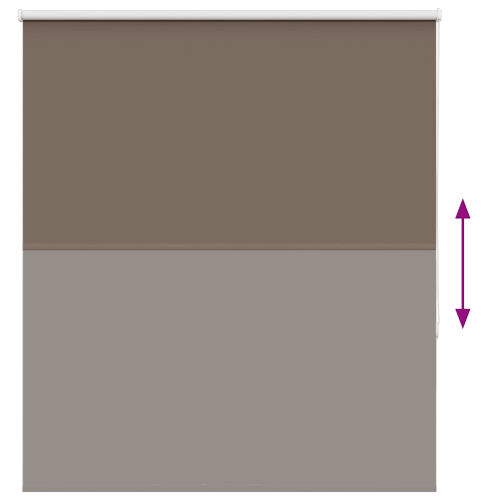 vidaXL Roleta zaciemniająca kawowa 140x130 cm Szerokość tkaniny