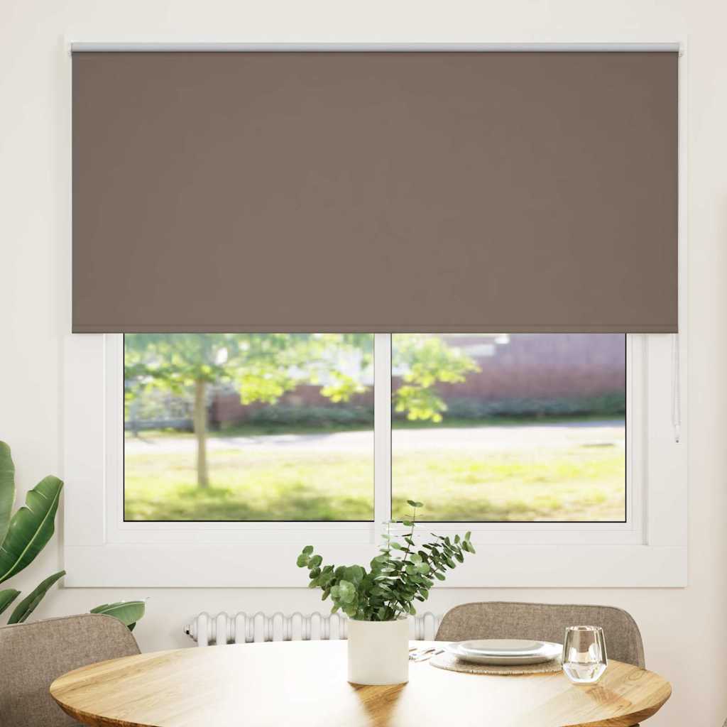 vidaXL Roleta zaciemniająca kawowa 150x130 cm Szerokość tkaniny