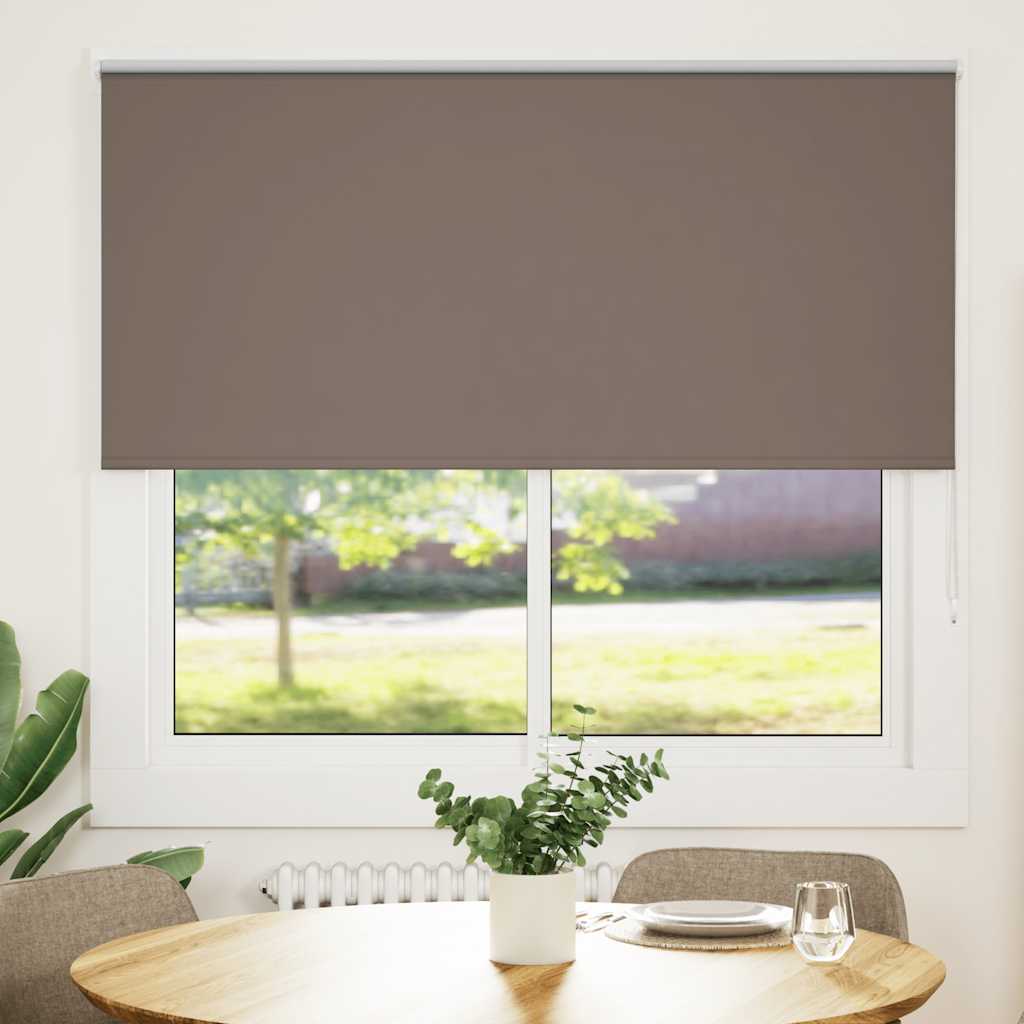 vidaXL Roleta zaciemniająca kawowa 165x130 cm Szerokość tkaniny