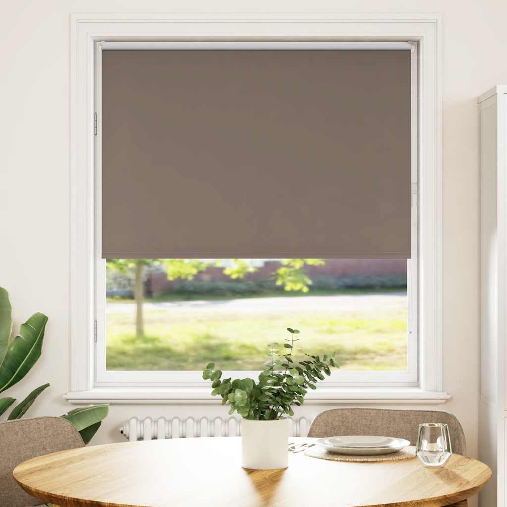 vidaXL Roleta zaciemniająca Kawowa 100x150 cm Szerokość tkaniny