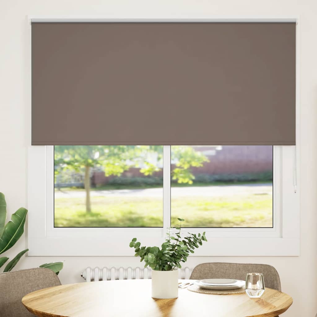 vidaXL Roleta zaciemniająca Kawowa 150x150 cm Szerokość tkaniny