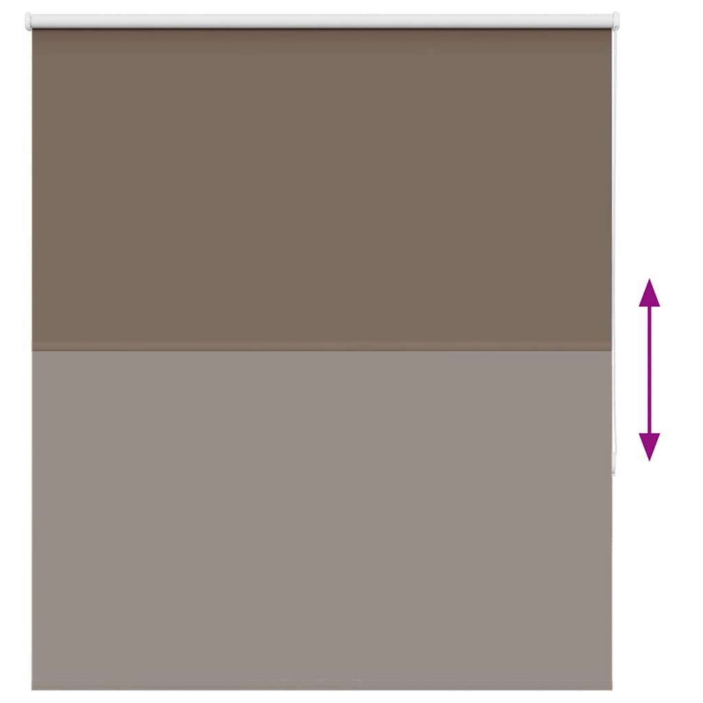 vidaXL Roleta zaciemniająca kawowa 120x175 cm Szerokość tkaniny