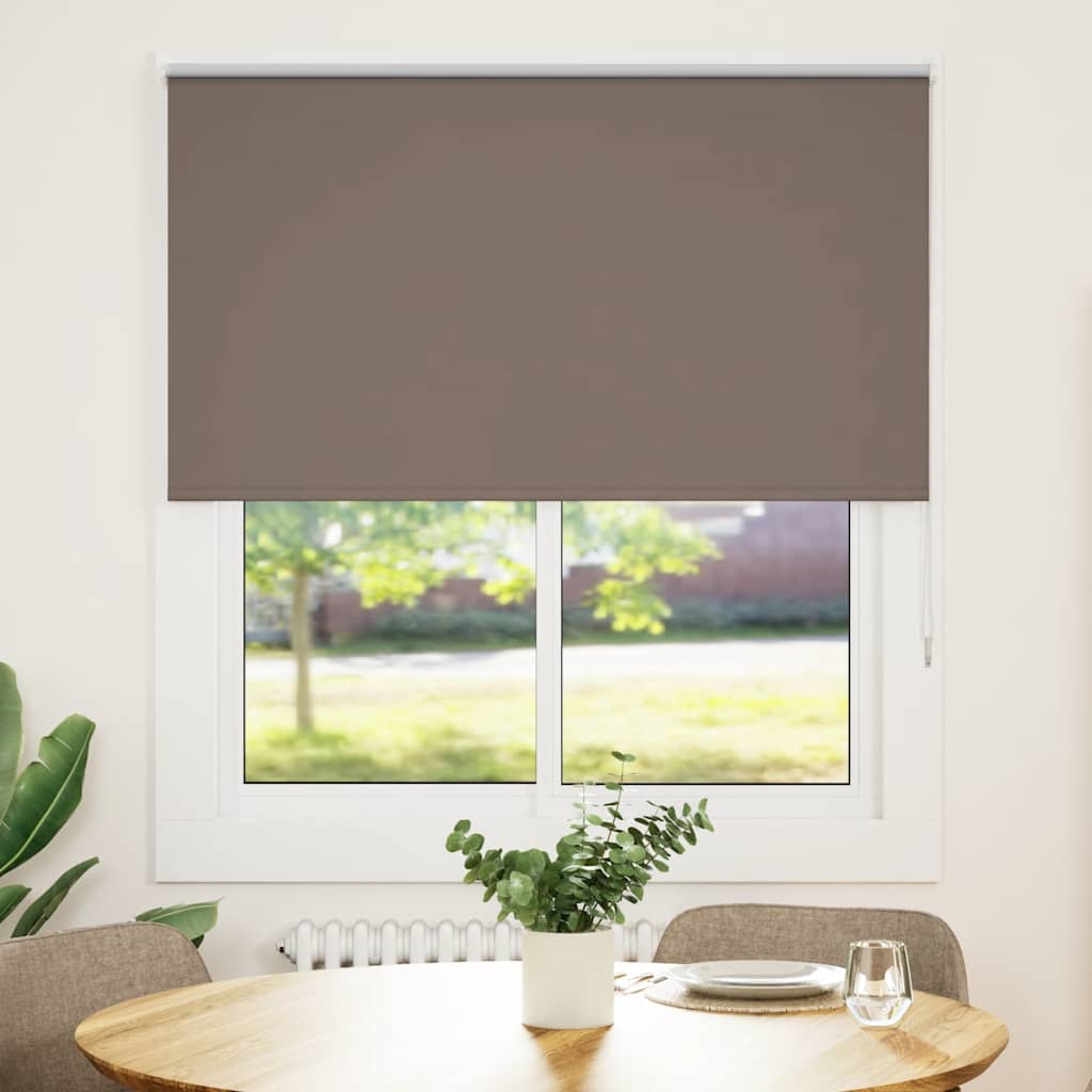 vidaXL Roleta zaciemniająca kawowa 130x175 cm Szerokość tkaniny