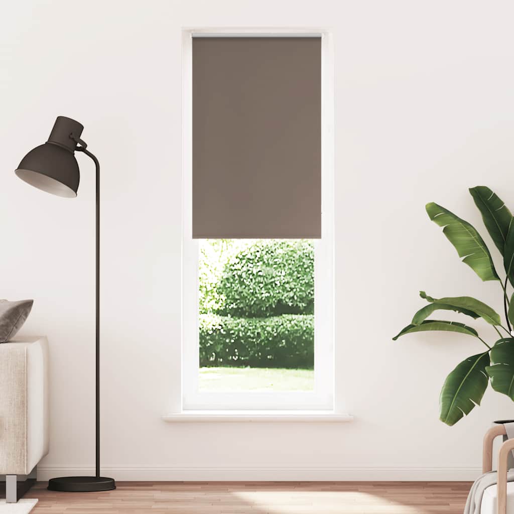 vidaXL Roleta zaciemniająca kawowa 75x210 cm Szerokość tkaniny