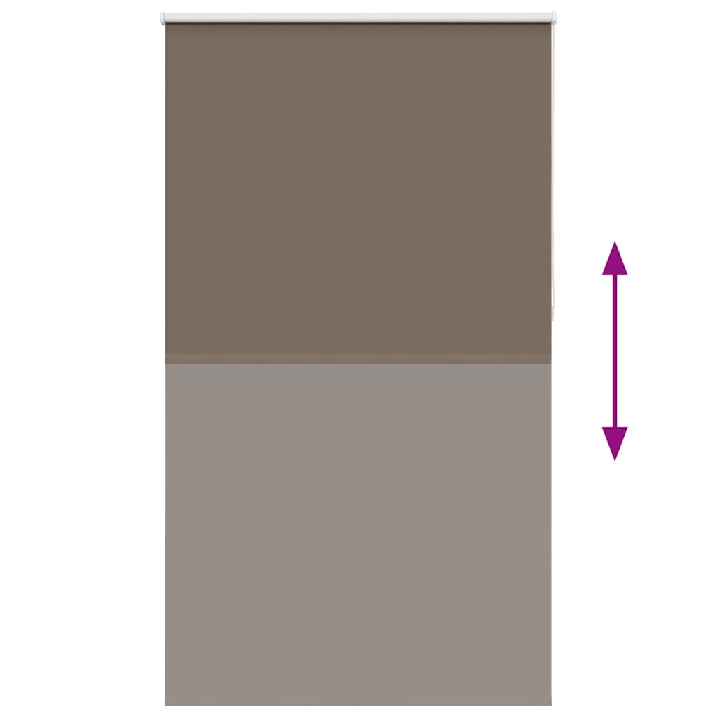 vidaXL Roleta zaciemniająca Kawowa 130x210 cm Szerokość tkaniny