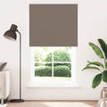 vidaXL Roleta zaciemniająca Kawowa 130x210 cm Szerokość tkaniny