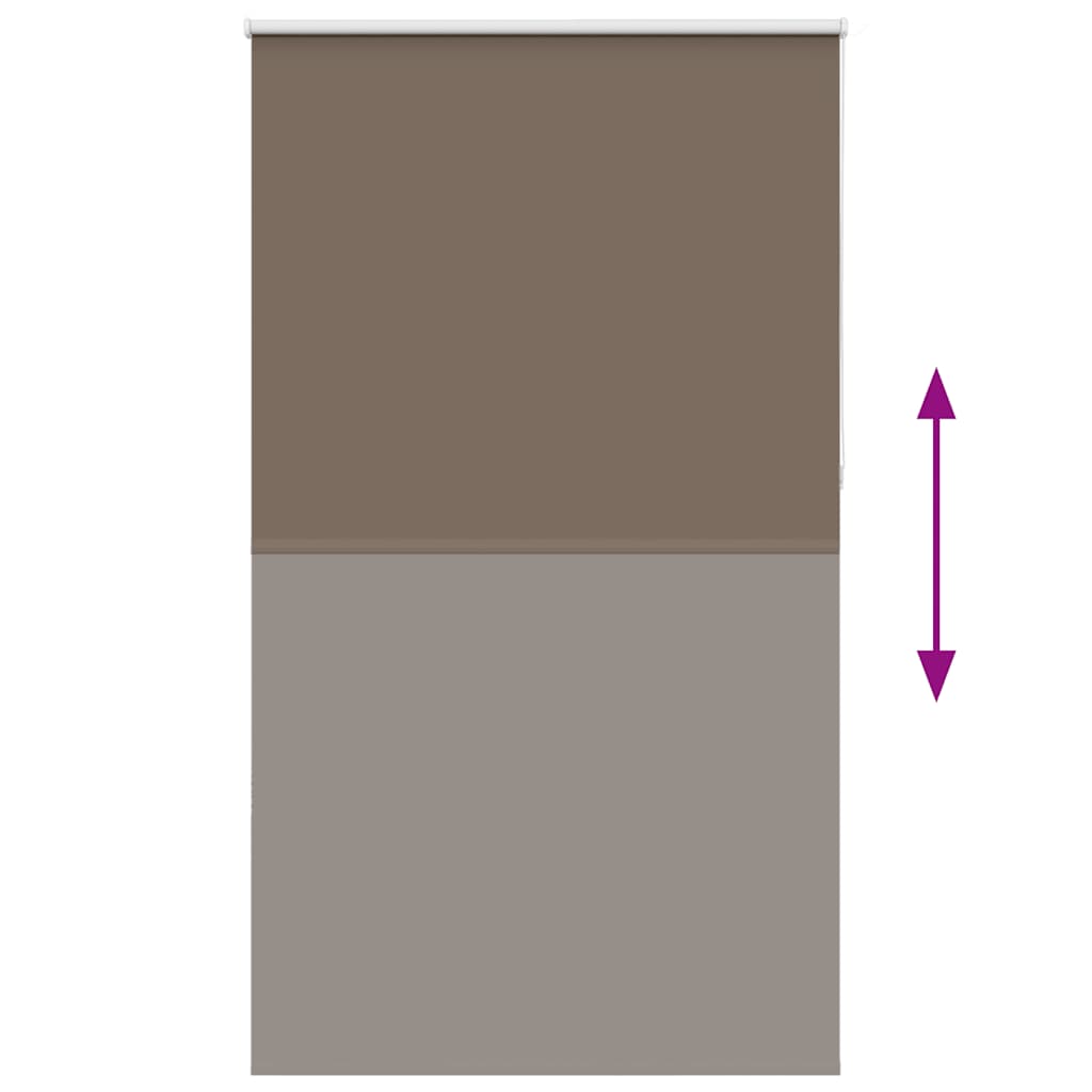 vidaXL Roleta zaciemniająca kawowa 135x210 cm Szerokość tkaniny