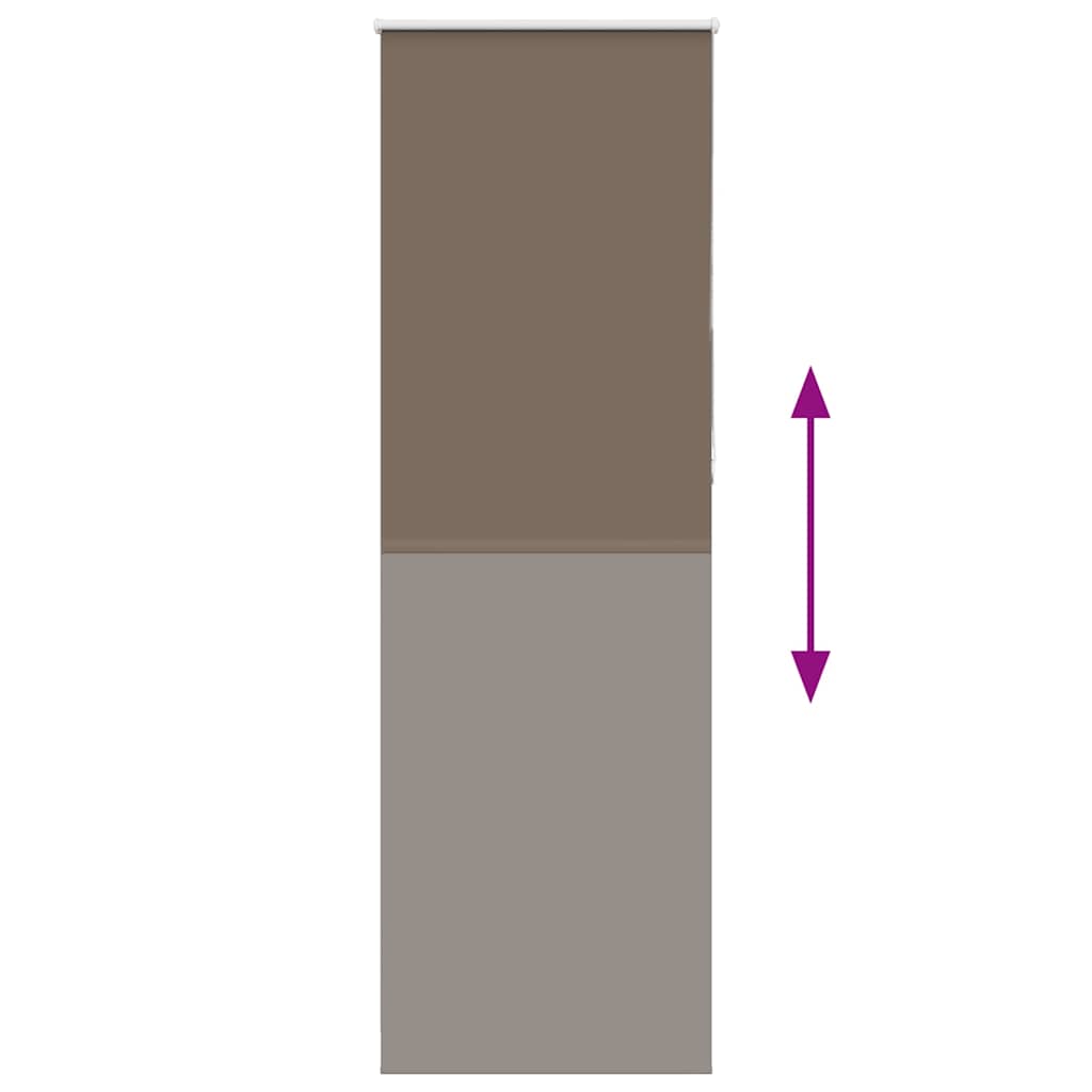 vidaXL Roleta zaciemniająca kawowa 75x230 cm Szerokość tkaniny
