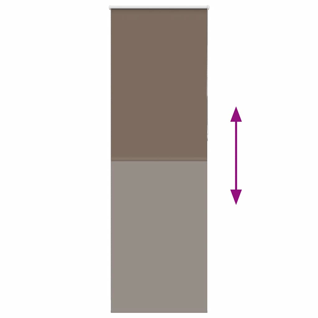 vidaXL Roleta zaciemniająca kawowa 80x230 cm Szerokość tkaniny