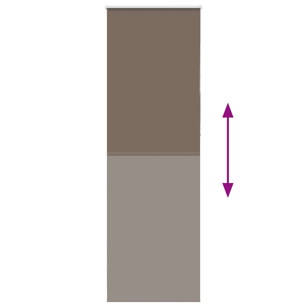 vidaXL Roleta zaciemniająca kawowa 85x230 cm Szerokość tkaniny